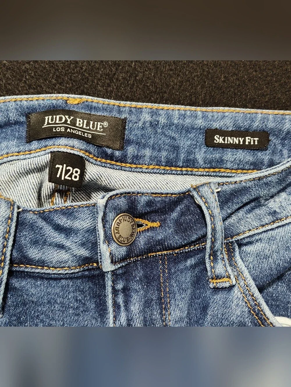 Judy Blue Jeans Women's 7/28 Skinny Fit Medium Wash Blue Jeans JB8842 - Picture 10 of 14